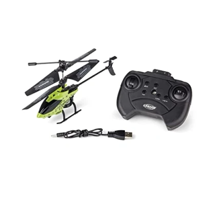 Imagen de Carson 500507182 Starter Tyrann 230 IR 2Ch RTF verde: helicóptero, para principiantes, helicóptero RC, juguete a control remoto, de interior