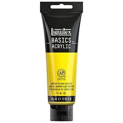 Imagen de Liquitex Basic Acrylic Tubo De Pintura Acrílica, 118 ML, Amarillo (Tono Cadmio Claro)