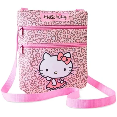 Imagen de Hello Kitty Bolso Cruzado con 2 Compartimentos, Correa Ajustable Para Niñas