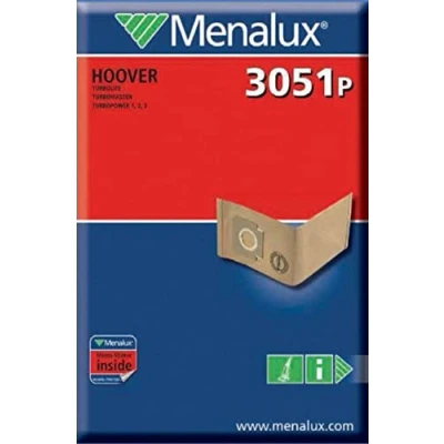 Imagen de Menalux 3050 P Bolsas para aspiradoras Hoover, Hanseatic y Privileg (5 unidades)