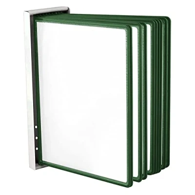 Imagen de LEVIATAN Sistema de paneles pared con 10 pantalla A4 Soporte para Expositor verde