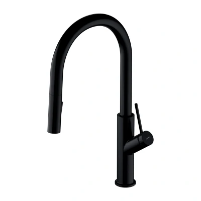 Imagen de Omnires BE6455BL, Grifo de cocina BEND, Matte black