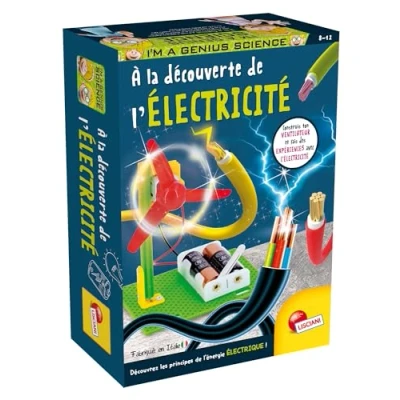 Imagen de Lisciani I&#039;m a Genius Descubriendo la Electricidad para niños Partir de 8 años Kit experiencias científicas CREA un Ventilador Experimenta estática Fabricado en Italia