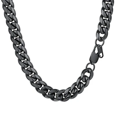 Imagen de PROSTEEL Joyas Hombre Cadena de Acero Inoxidable Collar Cubana Brillo Regalo para año Nuevo