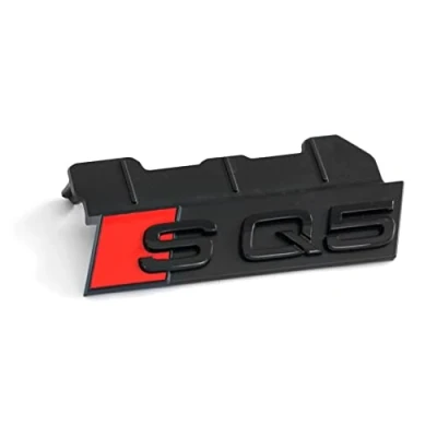 Imagen de Audi 80A071805 Placa con Texto SQ5, para Rejilla de radiador, Color Negro y Rojo