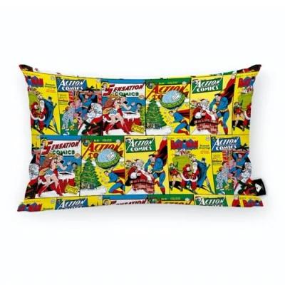 Imagen de BELUM Funda de cojín 100% algodón Superman Comic C 30x50cm, Suave, Varios tamaños, Multicolor