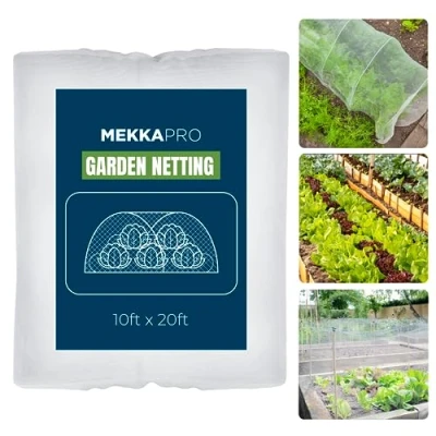 Imagen de MEKKAPRO Tela Mosquitera XL Exterior Jardín 3 m x 6 Red Antimosquitos Antipájaros Árboles Frutales Plantas Invernadero Plagas Malla Huerto contra Insectos