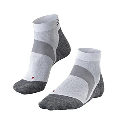 Imagen de FALKE BC6 Short Racing U SSO lyocell hilo funcional anti ampollas 1 par, Calcetines de ciclismo Unisex adulto, Blanco (White Mix 2020), 39 41