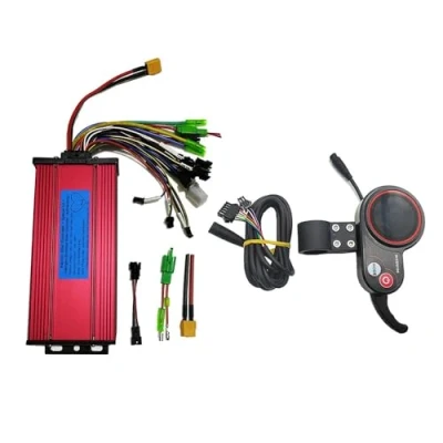 Imagen de ZiYouao Centralita Patinete Electrico Controlador de Bicicleta eléctrica, Pantalla Acelerador Pulgar, 36V, 48V, 60V, 1200W, 1500W, 2000W EléCtrica Scooter(36V 64V 34A 40A Kit)