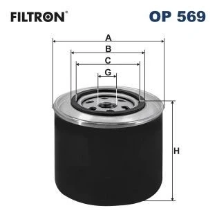 Imagen de Filtro de aceite FILTRON OP 569