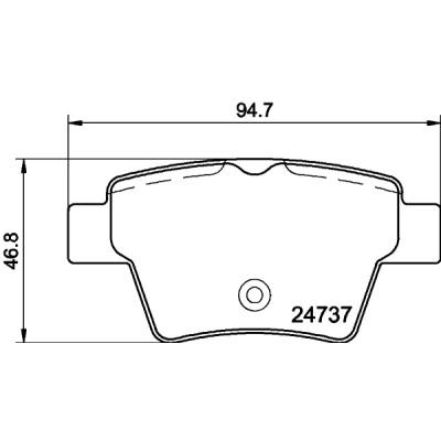 Imagen de HELLA 8DB 355 013 851 Juego de pastillas freno no preparado para indicador desgaste con tornillos pinza accesorios