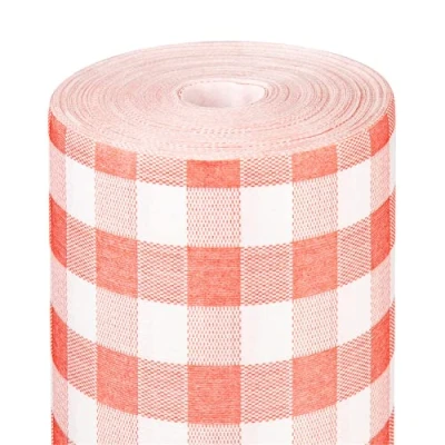 Imagen de Mantel &#039;Like Linen Vichy&#039; 70 G/M2 1,20X25 M Rojo Spunlace