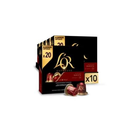Imagen de L&#039;OR Espresso Cápsulas de Café Barista Intensidad 13 200 Compatibles Nespresso (R)* Amazon Exclusive