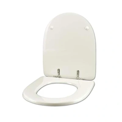 Imagen de Tapa de inodoro para Jacob Delafon Antares blanco bisagra cromo normal o ralentizada soft close