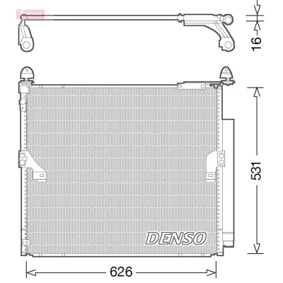 Imagen de DENSO DCN50038 Condensador con secador R 134 a TOYOTA: Land Cruiser Prado 150