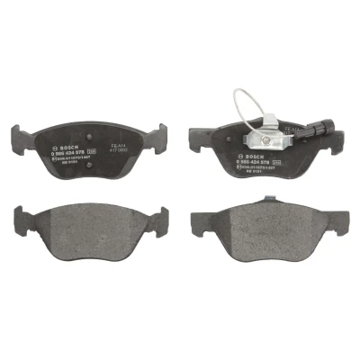 Imagen de BOSCH 0 986 424 578 Juego de pastillas freno Low Metallic con sensor desgaste incorporado clip émbolo, Chapa antichirridos