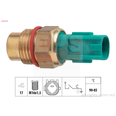 Imagen de EPS 1.850.266 Interruptor de temperatura, ventilador del radiador M16x1,5 Made in Italy OE Equivalent TOYOTA: Yaris I Hatchback