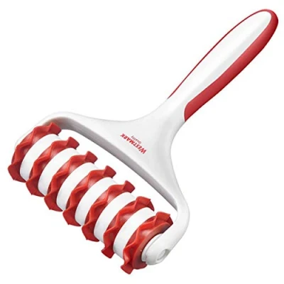 Imagen de Westmark Cortador de masa, Con 7 ruedas, Longitud: 19,5 cm, Plástico, Blanco/rojo, 32192270