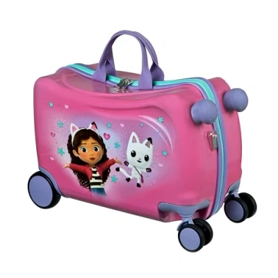Imagen de Undercover Gabby&#039;s Dollhouse Ride on Trolley Equipaje Infantil para Sentarse cargable hasta 50 kg con prácticas Asas de Transporte maletín Viaje Resistente