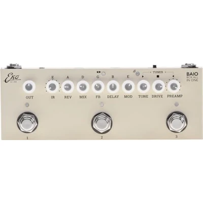 Imagen de EKO GUITARS BAIO Pedal Multiefecto para Guitarra con IR integrados, 9 tipos de preamplificadores 8 pulsos respuesta, efectos incluidos