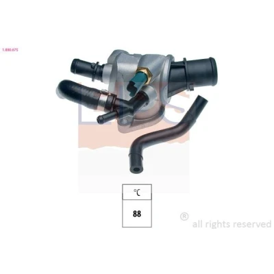 Imagen de EPS 1.880.675 Termostato, refrigerante 88 Made in Italy OE Equivalent con junta ALFA ROMEO: 147, GT, FIAT: BRAVO 2, Stilo Hatchback
