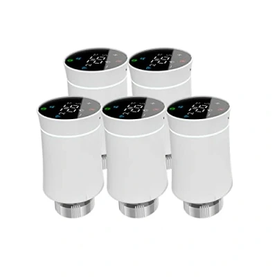Imagen de Qiumi Válvula del actuador radiador, Tuya ZigBee3.0, Termostato Inteligente programable, Calentador de Temperatura, TRV, Alexa, Control por Voz