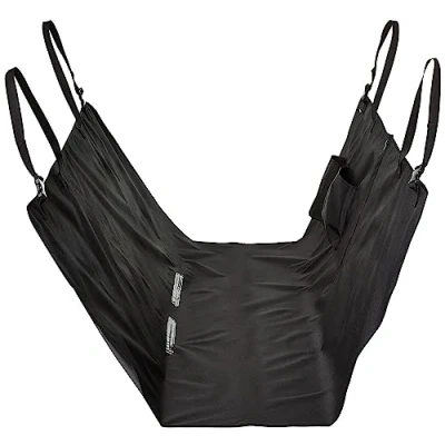 Imagen de Amazon Basics Funda para mascotas, asiento de coche, estilo hamaca, Negro