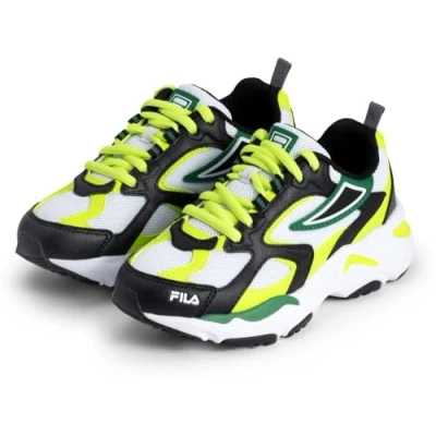 Imagen de FILA Cr cw02 Ray Tracer Kids, Zapatillas, Black Acid Lime, 33 EU