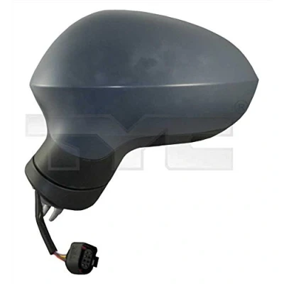 Imagen de Espejo retrovisor Tyc 331 0074 izquierda imprimado para ajuste elect. espejo, convexo, calefactable, abatible eléctricamente SEAT: Leon II Hatchback