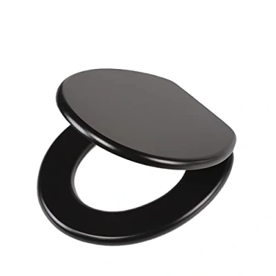 Imagen de Tiger Leatherlook Asiento de inodoro MDF Negro