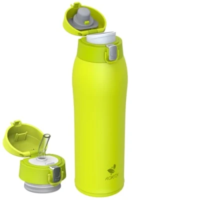 Imagen de AORIN Botella Agua Acero Inoxidable 18/8, 750ml Niños, Termica Anti Fugas, Gimnasio,Fácil de Abrir, Termo sin BPA para Deportes, Exterior, Viajes y Escuela