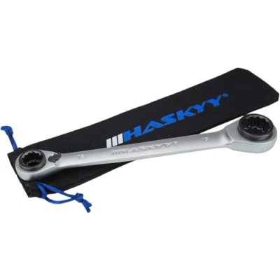 Imagen de HASKYY Llave de carraca conmutable 4 en 1 I 10 x 13 17 19 mm Dinamométrica
