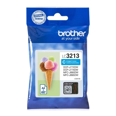 Imagen de Cartucho de tinta Brother LC 3213C, 400 Páginas, Cian