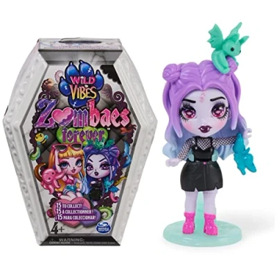 Imagen de Zombaes Forever, Wild Vibes Figura Coleccionable de Zombies, Accesorios para muñecas y ataúd (diseños Pueden Variar), 8,9 cm, Juguete Infantil niñas, Medium (Spin Master 6068189)