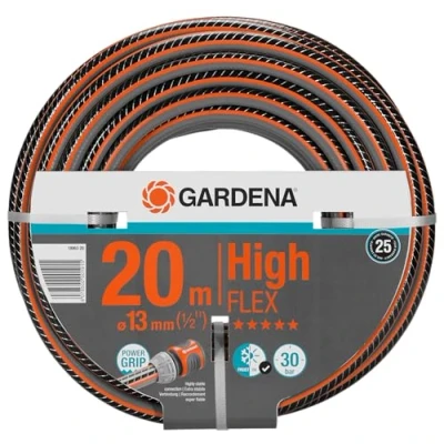 Imagen de Gardena 18063 20 Manguera de jardín (20 m, Gris, Naranja, Sólo mangueras, 30 bar, 1,3 cm)