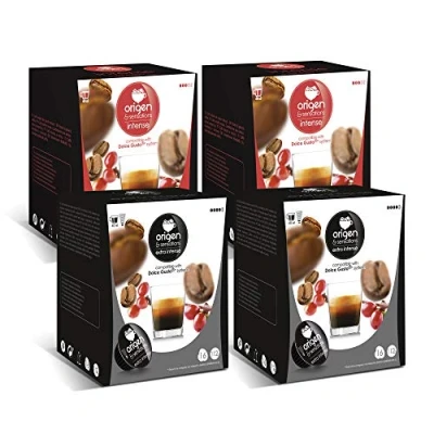 Imagen de Capsulas compatibles dolce gusto ®* Origen &amp; Sensations 2 x Extra Intenso Total 64 cápsulas
