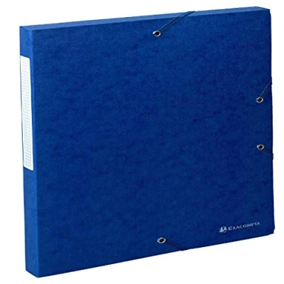 Imagen de Exacompta 50702E Carpeta de proyecto con goma, color azul