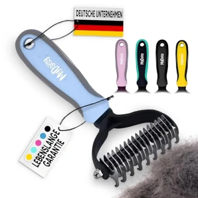 Imagen de MYDAISY Cepillo para Perros el Pelaje Interno de pelo Largo con Subpelo Inferior Peine