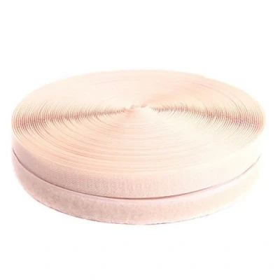 Imagen de TUKA 25m x 20mm Hook y Loop Bandas para coser, no autoadhesivas, 20 mm de ancho, Gancho bucle cinta, vuelta sin adhesivo, Cinta Bucle, beige TKB5004