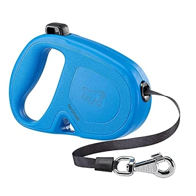 Imagen de Ferplast Correa retráctil para Perros Grandes Flippy One Tape L, Extensible 5 m, máx 50 kg, Azul
