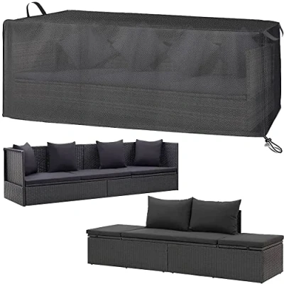 Imagen de Funda Protectora para Muebles de jardín, Lona Oxford 420D, Adecuada Tumbona balcón, sofá ratán, Resistente a la Intemperie (220 x 80 cm)