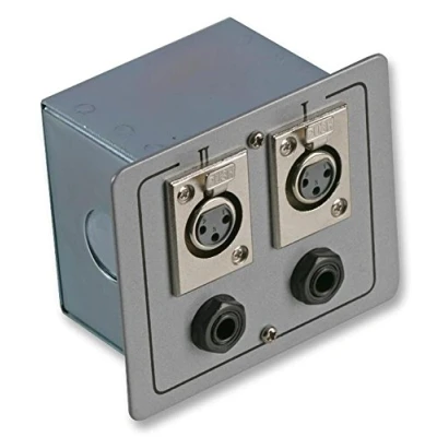 Imagen de Pulse PLS00513 Caja de conexión AV, 2 enchufes XRL y Jack