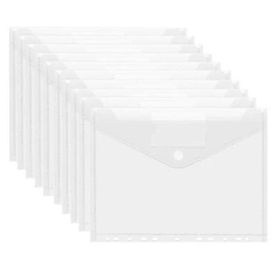 Imagen de 20 PCS Portadocumentos Plastico A4,Carpetas Pequeñas,Fundas Plástico Folio,Fundas para Documentos A4,Carpeta Portafolios Transparentes A4
