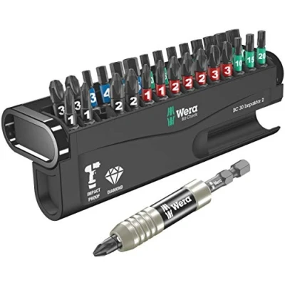 Imagen de WERA 05057697001 Bit Check 30 Impaktor 2 Estuches de puntas Variety Pack