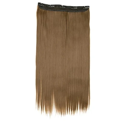 Imagen de CAISHA 70cm Clip in Extensions Extensión De Cabello Postizo Liso Marrón C57a