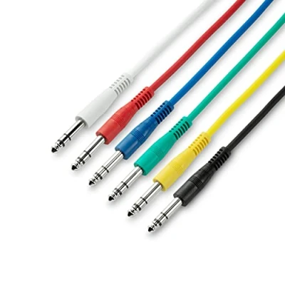 Imagen de Adam Hall cables 3 Star BVV 0015 Juego de 6 conexión estéreo 6,3 mm, 0,15 m