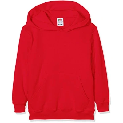 Imagen de Fruit Of The Loom SS026B, Sudadera con Capucha para Niños, Rojo (Rosso), 10 11 años (Talla del fabricante: 32)