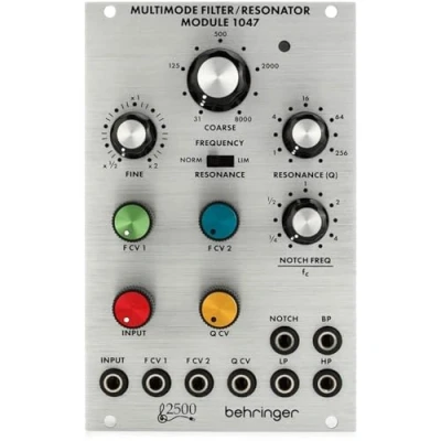 Imagen de Behringer filtro MULTIMODO / MÓDULO de RESONADOR 1047 Legendary 2500 Series 12dB Módulo variable estado para Eurorack