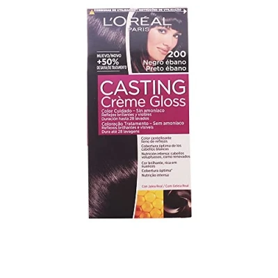 Imagen de L&#039;Oreal Paris Casting Crème Gloss Coloración Sin Amoniaco, Tono: 200 Negro Ébano
