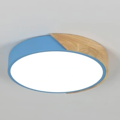 Imagen de Comely Plafon de techo LED 24W 2350LM, lámpara moderna 6500k luz blanca fría, Creativo diseño hierro Macaron en dormitorios, salas estar y pasillos ﻿